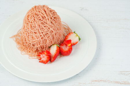 『いちごと栗のモンブラン』