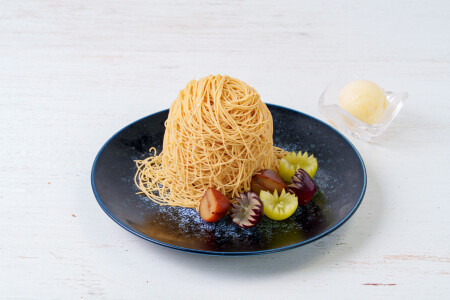 『笠間栗と洋梨のモンブラン』