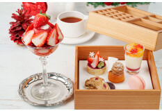 『クリスマス限定 組子箱といちごのミニパフェ』