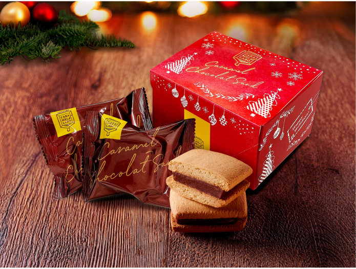 キャラメルショコラサンドクリスマスパッケージ販売のお知らせ